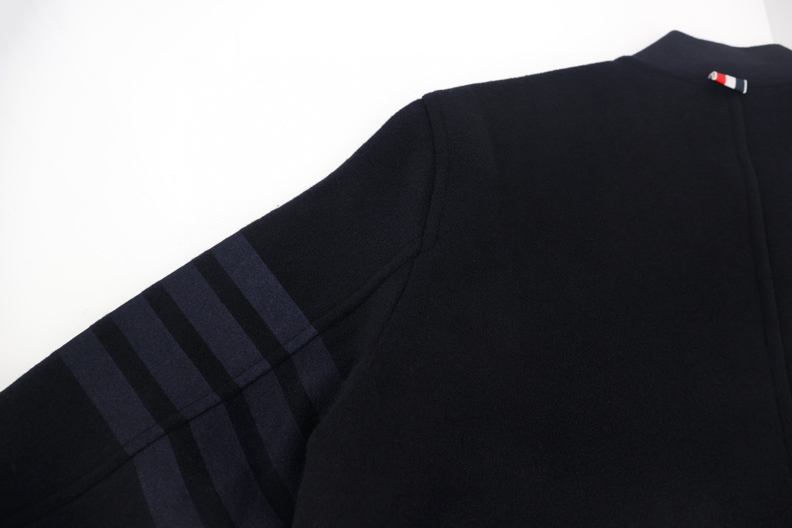 THOM BROWNE 毛呢棒球服夹克 外套 长袖 灰色 海军蓝 C0 MJO030A-06393-035