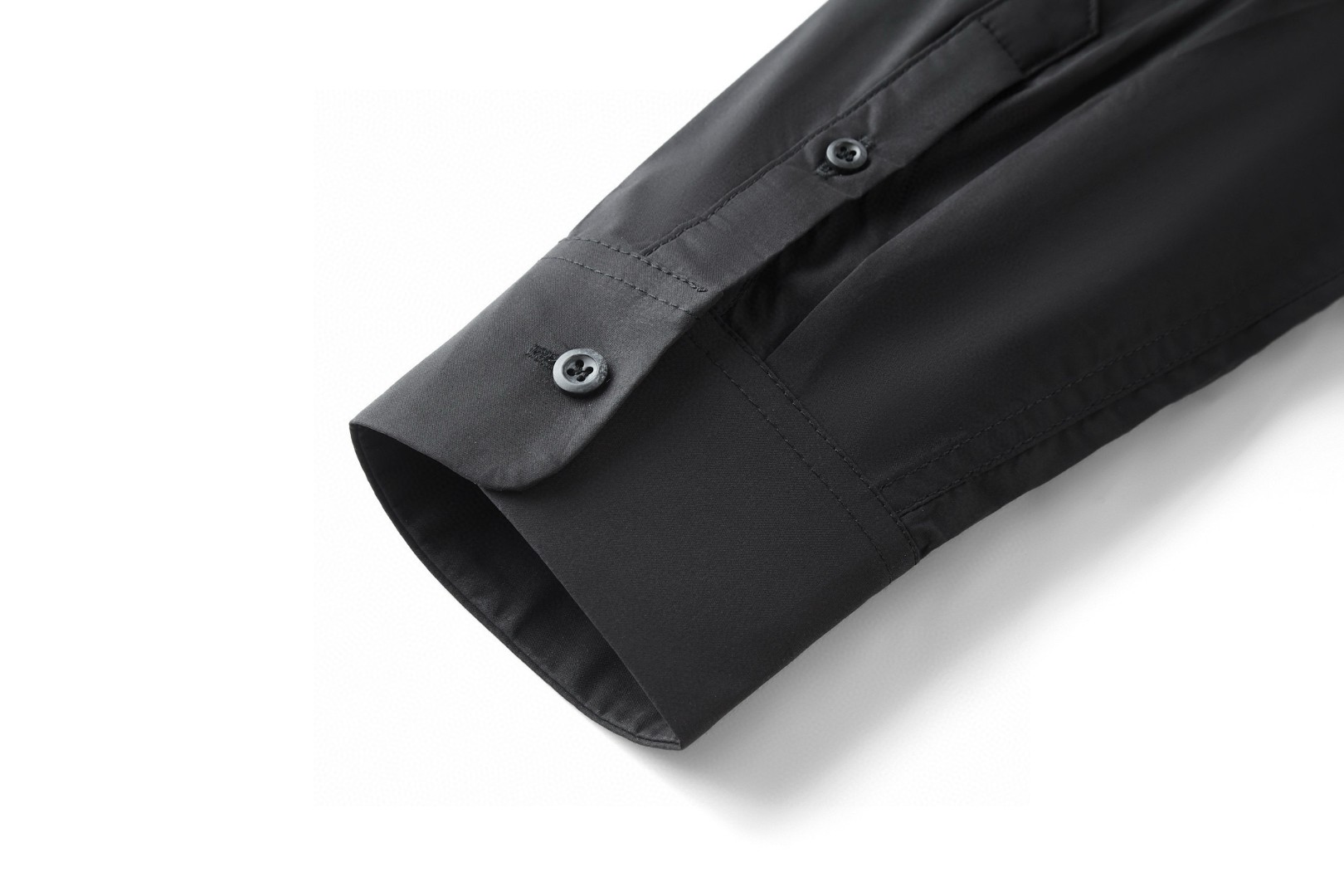 PRADA 普拉达 烫画logo衬衫 外套 长袖 黑色 白色 B0 