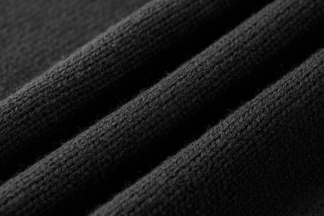 CELINE 赛琳 凯旋门刺绣高领半拉链针织领毛衣 长袖 黑色 灰色 B0 2ADBH048T-38OW