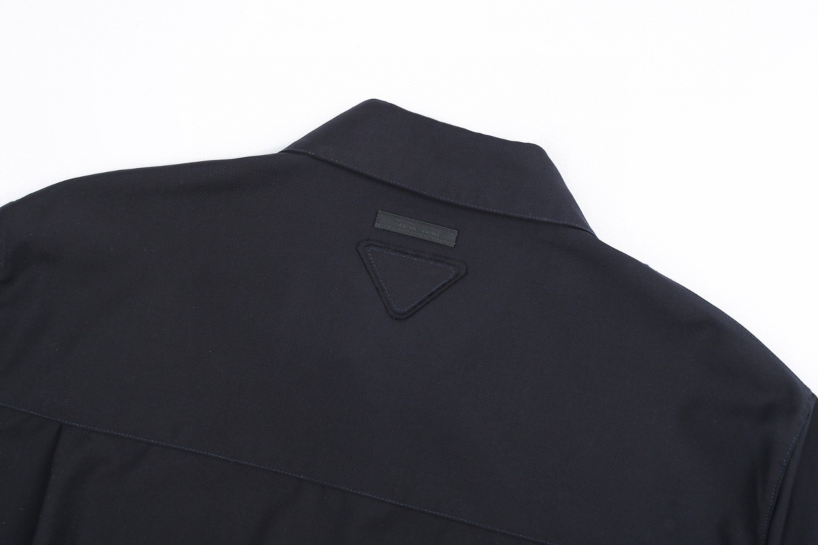 PRADA 普拉达 翻领纯色羊毛短款拉链夹克 外套 长袖 蓝色 B5 SGC873-1XMY-F0008-S-OOO