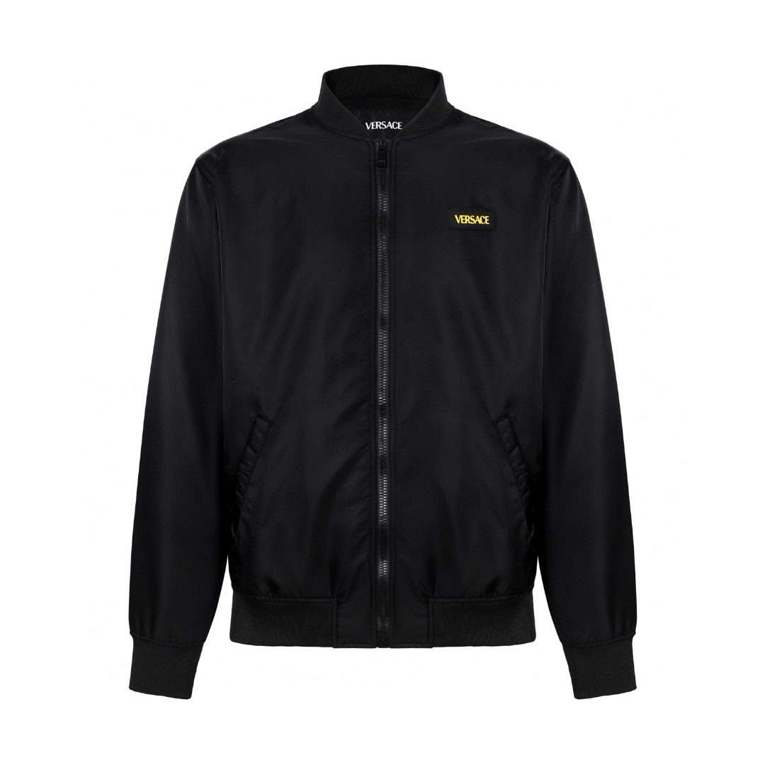 Versace 范思哲 美杜莎头像拉链夹克 外套 长袖 黑色 C0 1011848-1A02115-1B000