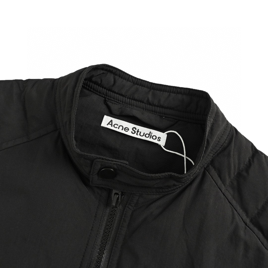 Acne Studios 小标排骨薄款羽绒马甲 羽绒服 背心 外套 夹克 长袖 黑色 C5 B90804-900