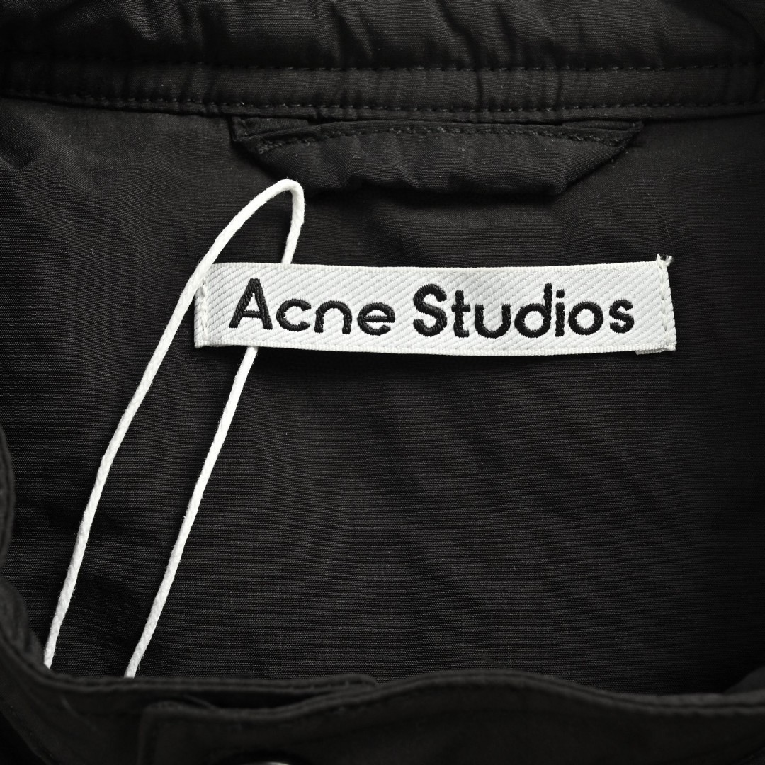 Acne Studios 小标排骨薄款羽绒服 外套 夹克 长袖 黑色 D0 B90812-900
