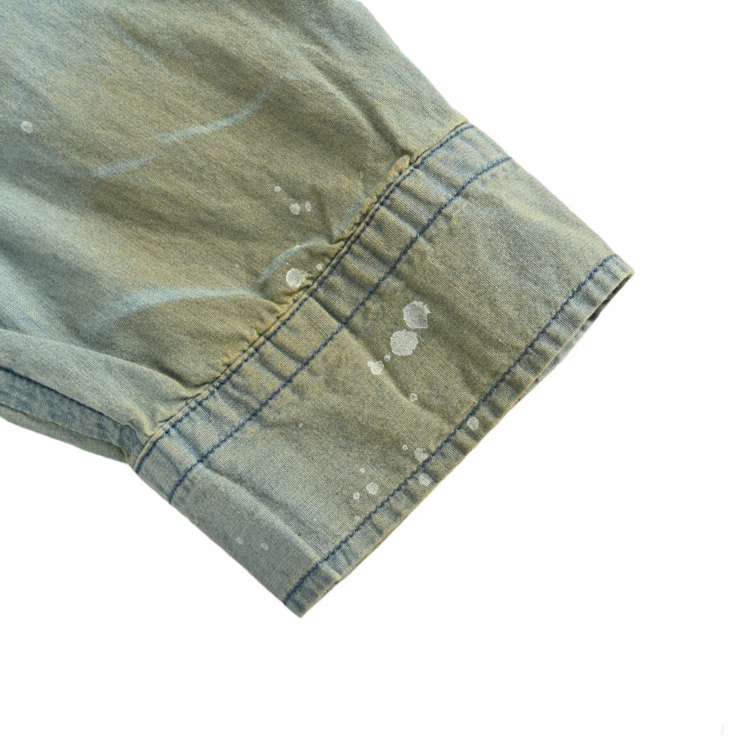 Acne Studios 泼墨做旧牛仔衬衫 外套 长袖 B0 BB0633-228