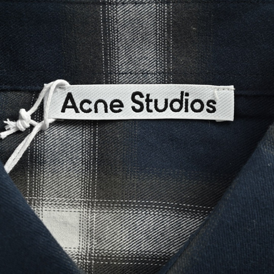 Acne Studios 格纹法兰绒衬衫 外套 长袖 B0 BB0632-AV7