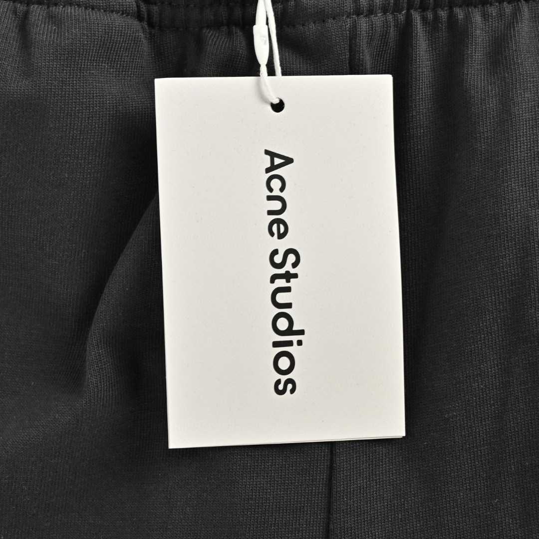Acne Studios 口袋徽标印花休闲裤 运动裤 长裤 裤子 黑色 B0 AK0364-900
