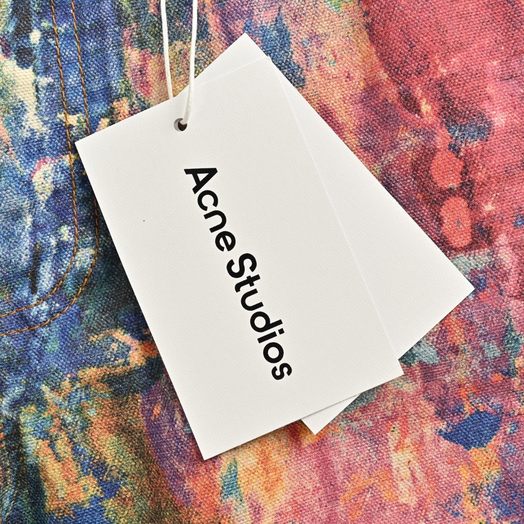 Acne Studios 彩色油画牛仔裤 长裤 裤子 B5 AK0898-ALD