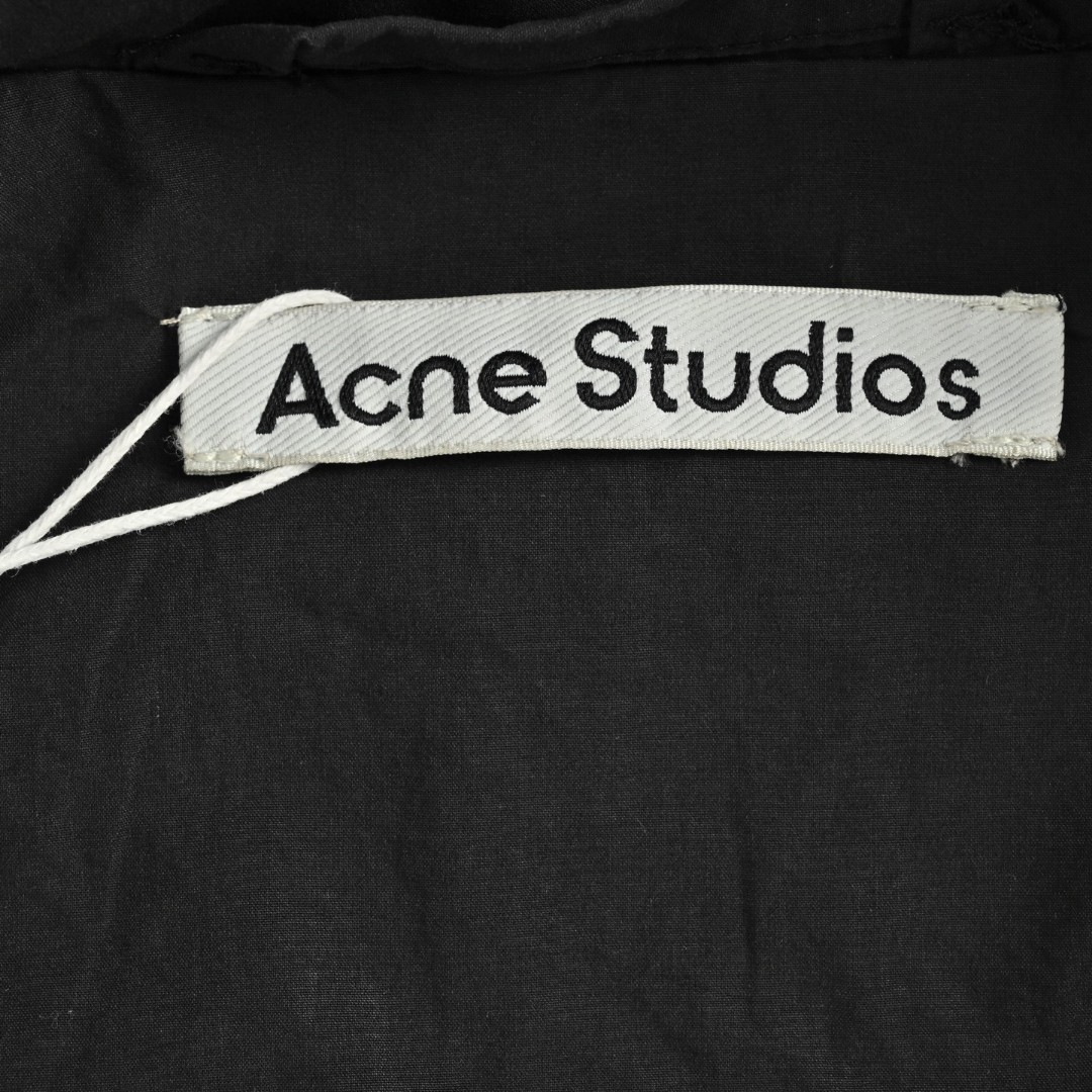 Acne Studios 1996做旧字母印花拉链夹克 外套 长袖 白色 黑色 B5 B90863-DC6
