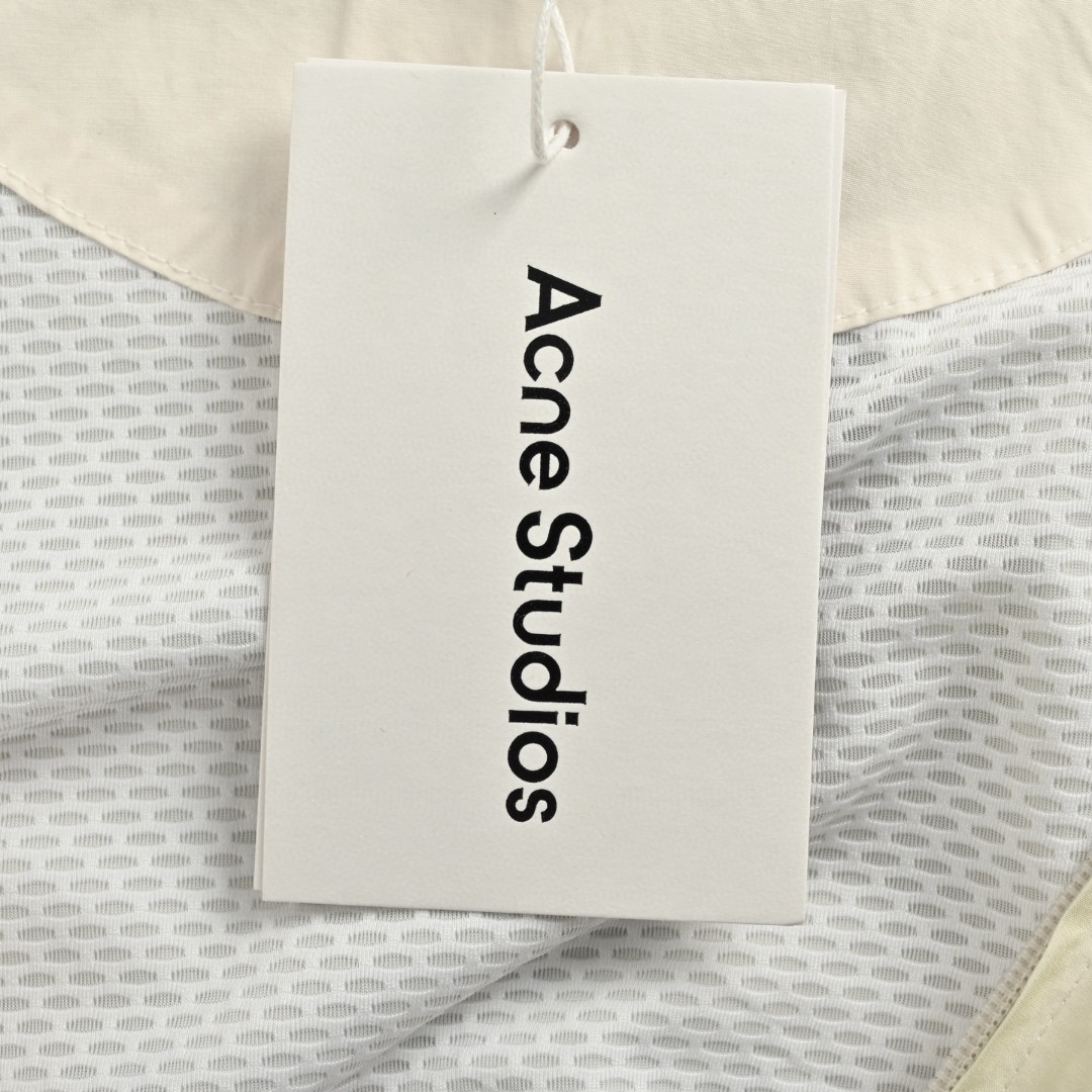 Acne Studios 1996做旧字母印花拉链夹克 外套 长袖 白色 黑色 B5 B90863-DC6
