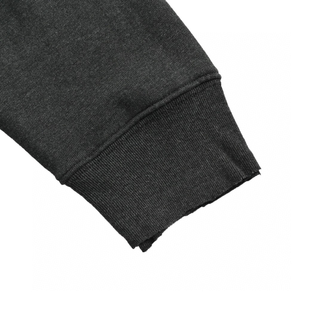 Acne Studios 做旧印花破洞拉链连帽卫衣 外套 长袖 灰绿色 黑灰色 B0 CI0183-BCA