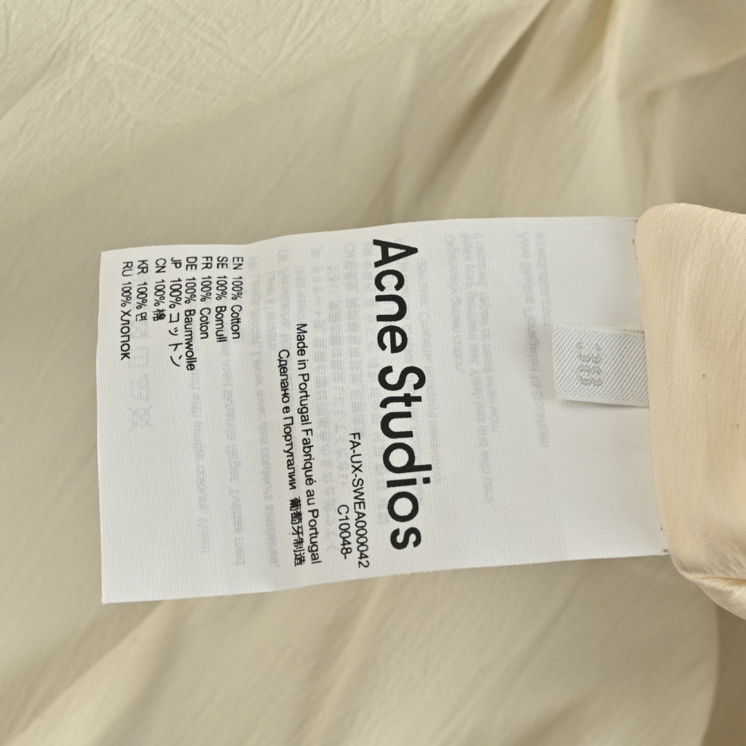 Acne Studios 巴恩风拼皮领拉链夹克 外套 长袖 C0 