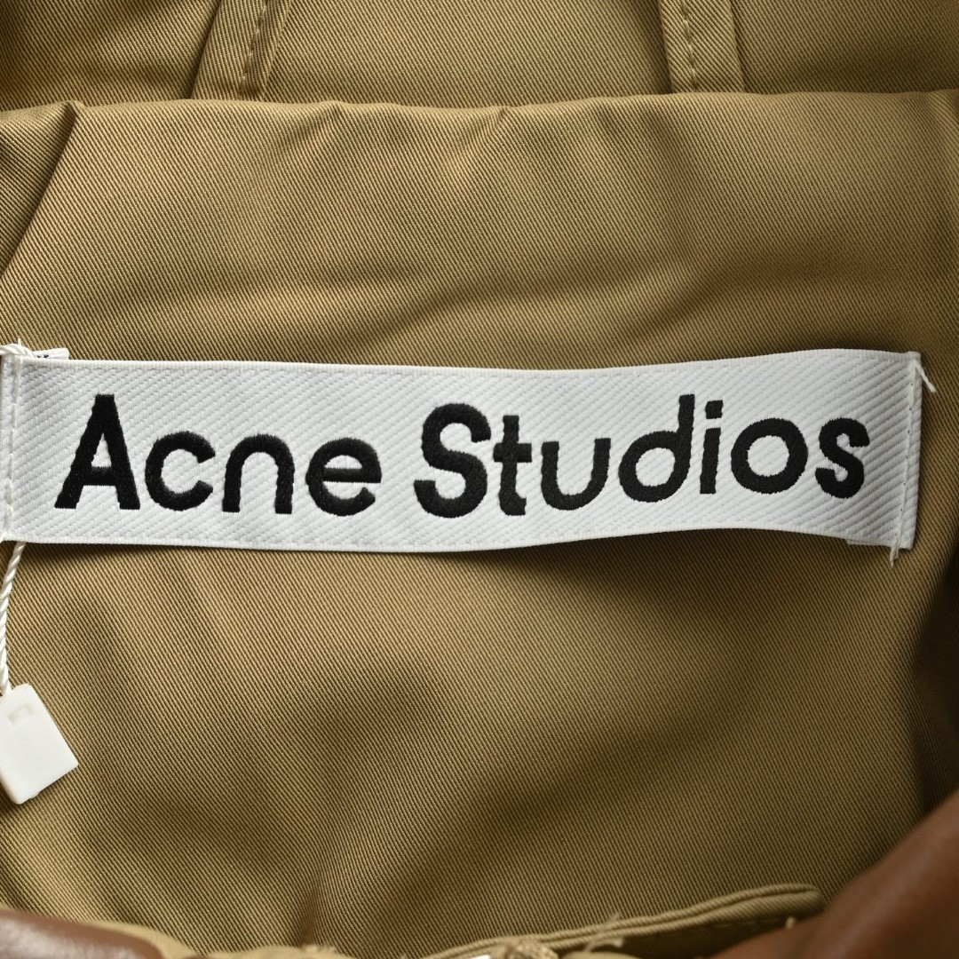 Acne Studios 巴恩风拼皮领拉链夹克 外套 长袖 C0 
