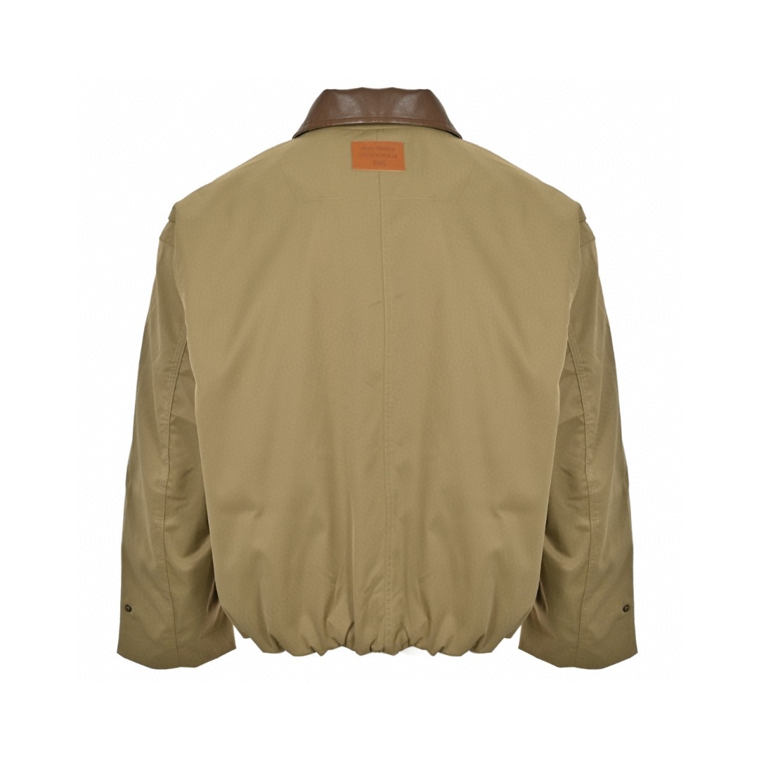 Acne Studios 巴恩风拼皮领拉链夹克 外套 长袖 C0 