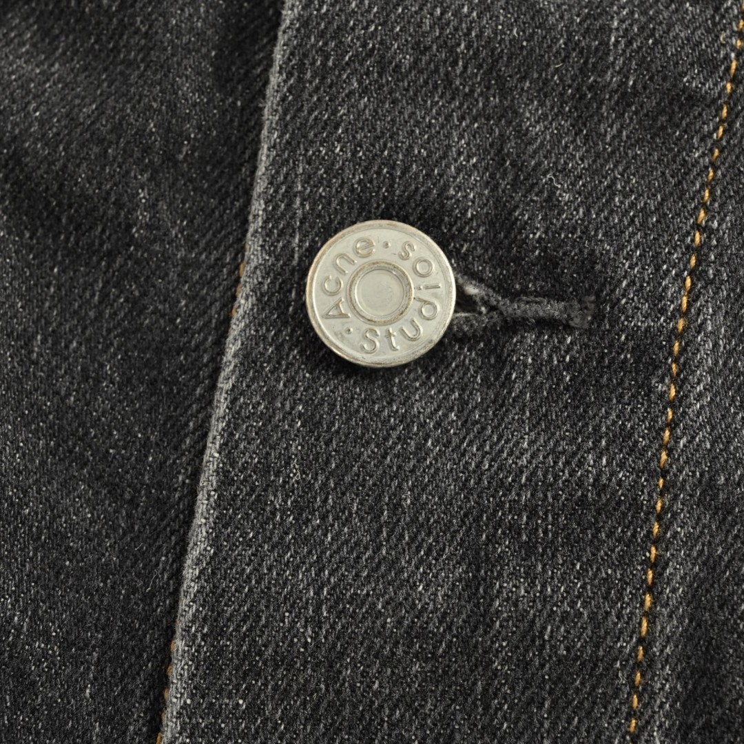 Acne Studios 水洗泼墨牛仔外套 夹克 长袖 灰色 C0 C90190-900