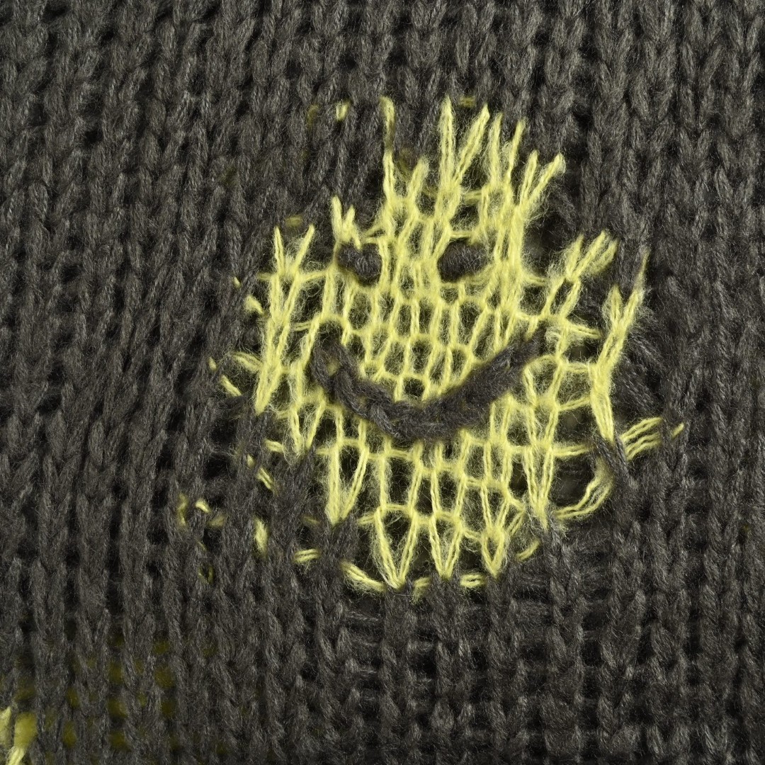 Acne Studios 镂空笑脸毛衣 针织衫 外套 长袖 B0 A60576-AMY