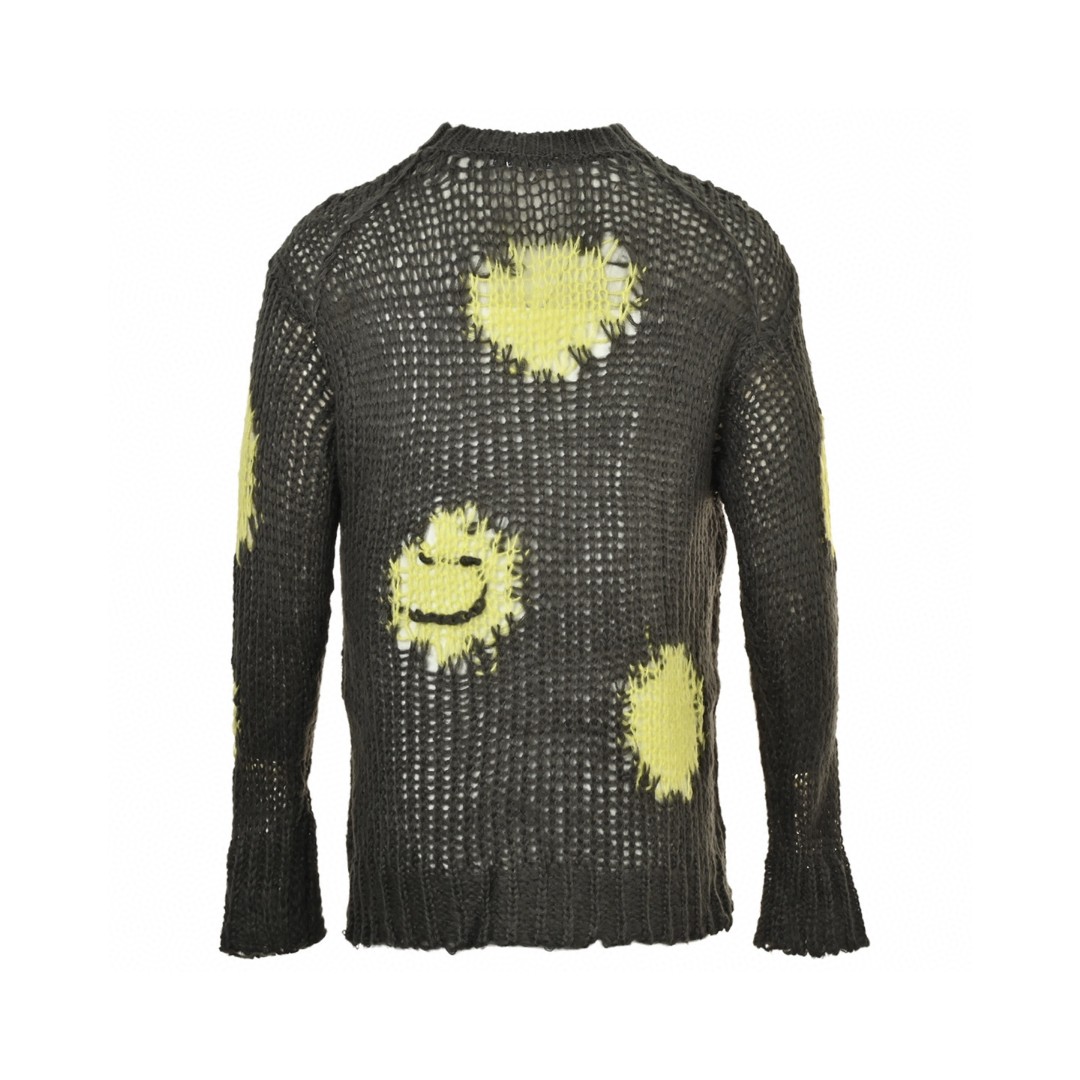 Acne Studios 镂空笑脸毛衣 针织衫 外套 长袖 B0 A60576-AMY