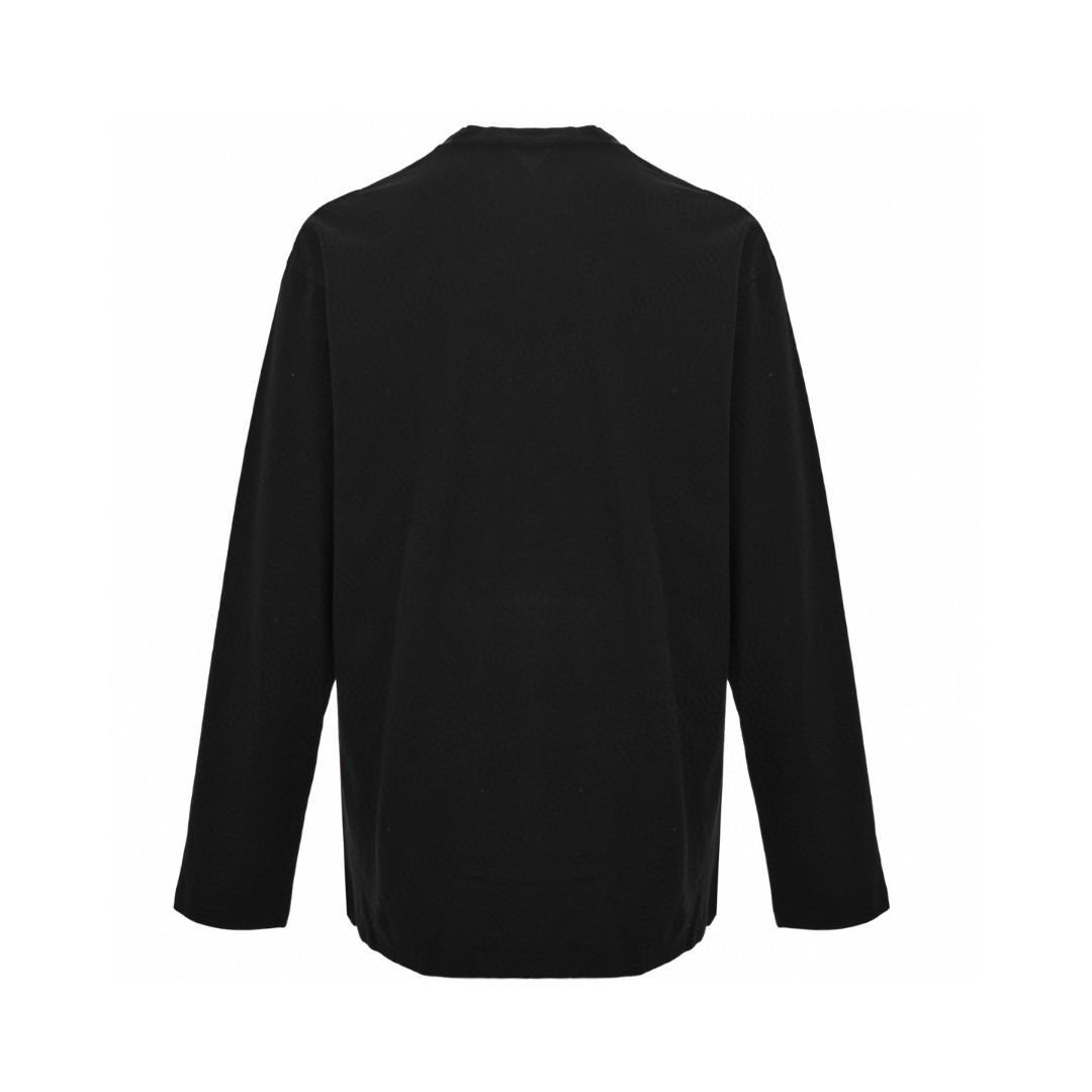 Acne Studios 刺绣字母T恤 打底衫 长袖 灰色 黑色 A5 CL0339-DJO