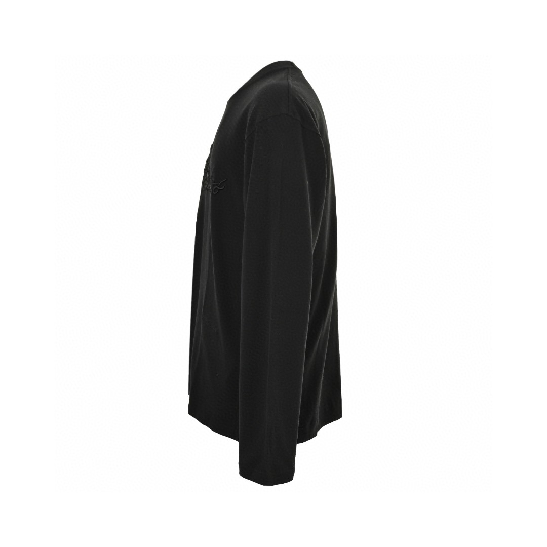 Acne Studios 刺绣字母T恤 打底衫 长袖 灰色 黑色 A5 CL0339-DJO