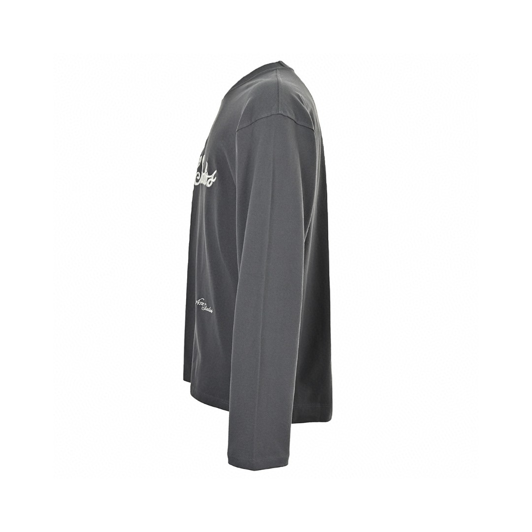 Acne Studios 刺绣字母T恤 打底衫 长袖 灰色 黑色 A5 CL0339-DJO