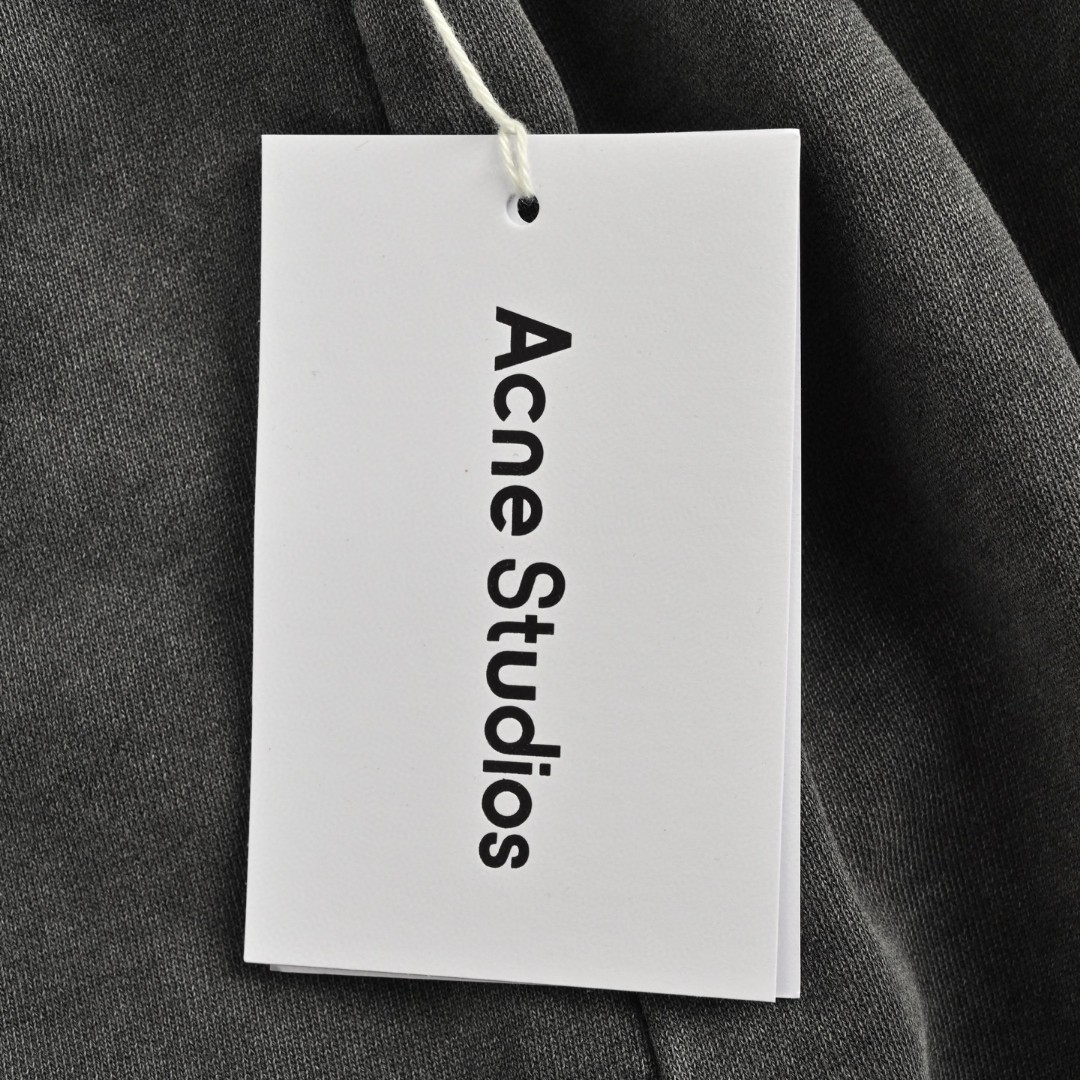 Acne Studios 水洗束脚松紧腰运动裤 休闲裤 长裤 裤子 黑灰色 B0 CK0088-BM0