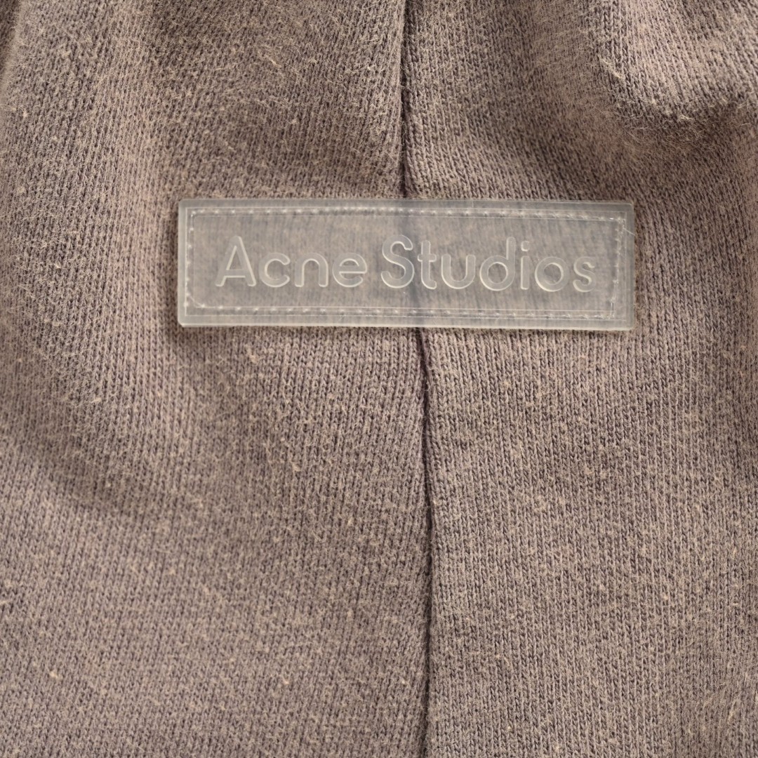Acne Studios 水洗束脚松紧腰运动裤 休闲裤 长裤 裤子 棕色 B0 78IUK7-045