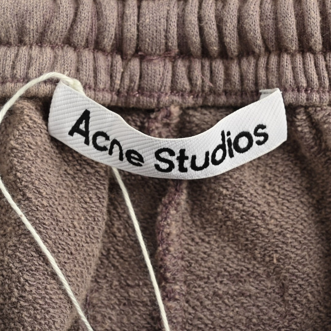 Acne Studios 水洗束脚松紧腰运动裤 休闲裤 长裤 裤子 棕色 B0 78IUK7-045