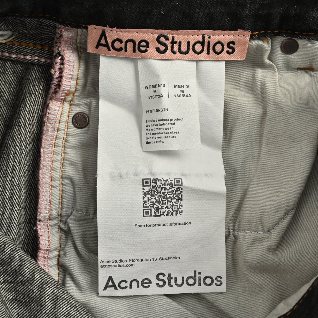 Acne Studios 泼墨牛仔裤 长裤 裤子 黑色 B5 B00396-900