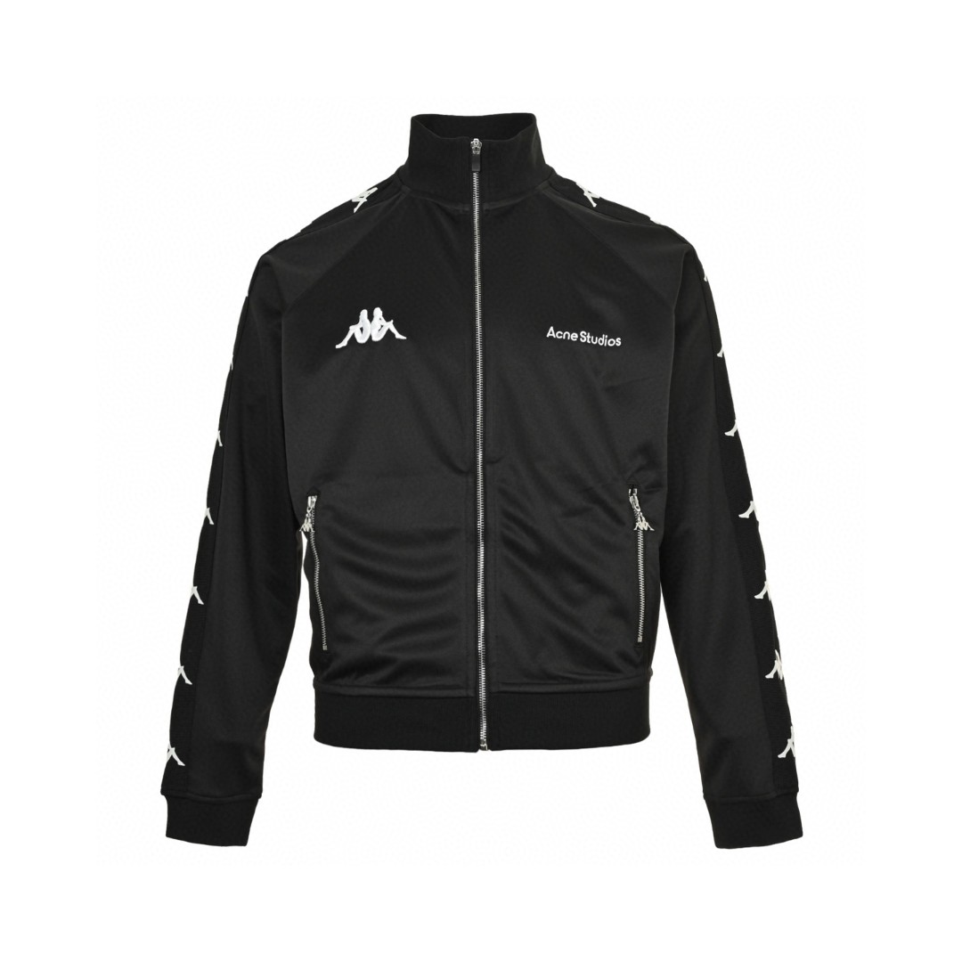 Acne Studios Kappa 联名 徽标拉链运动夹克 外套 长袖 黑色 B5 CI0196-900