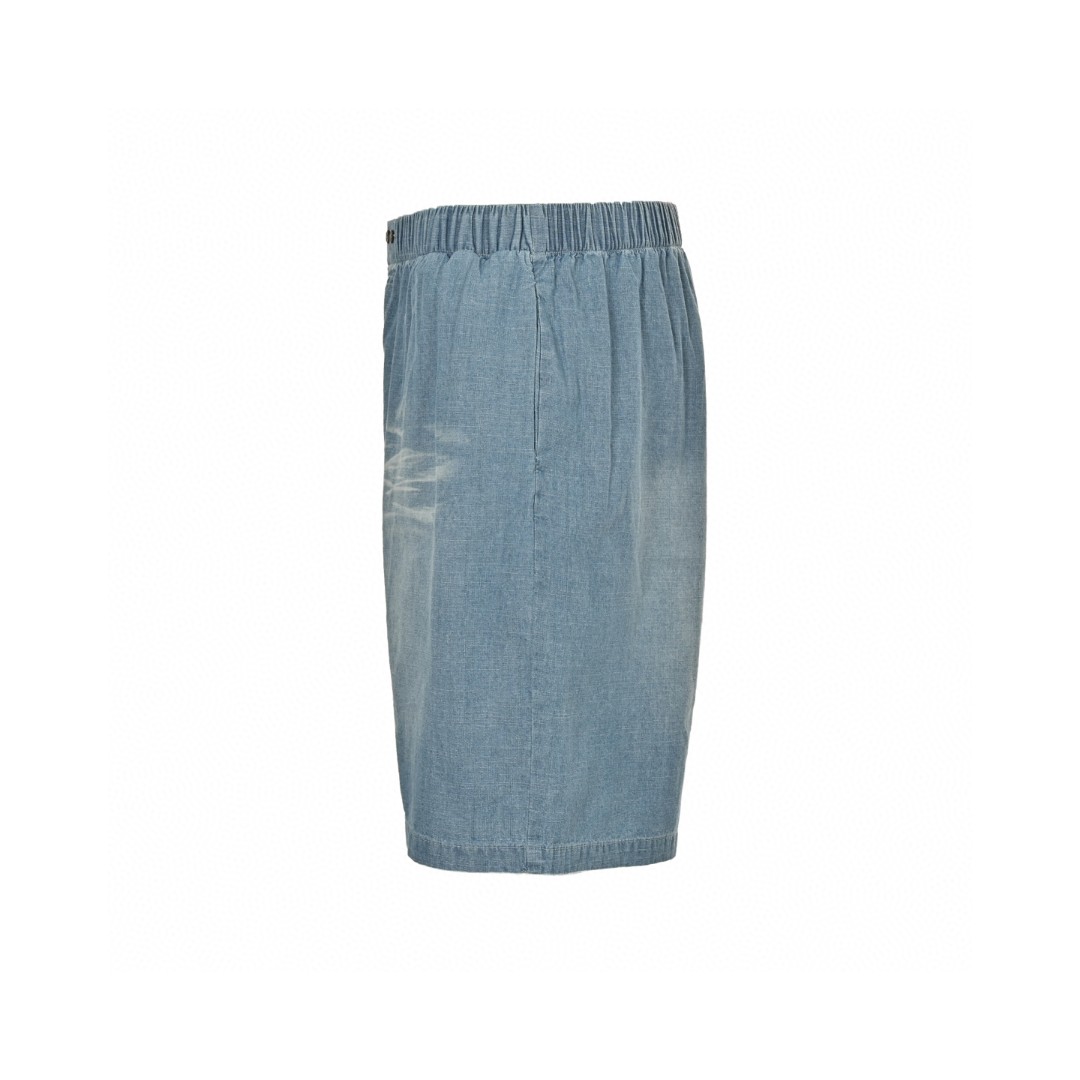 Acne Studios 做旧字母logo牛仔短裤 五分裤 休闲裤 裤子 蓝色 A5 BE0183-AUZ