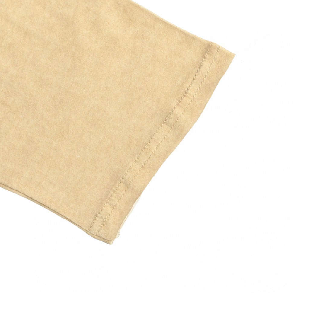 Acne Studios 山峰做旧T恤 打底衫 长袖 米黄色 A5 CL0361-AE0