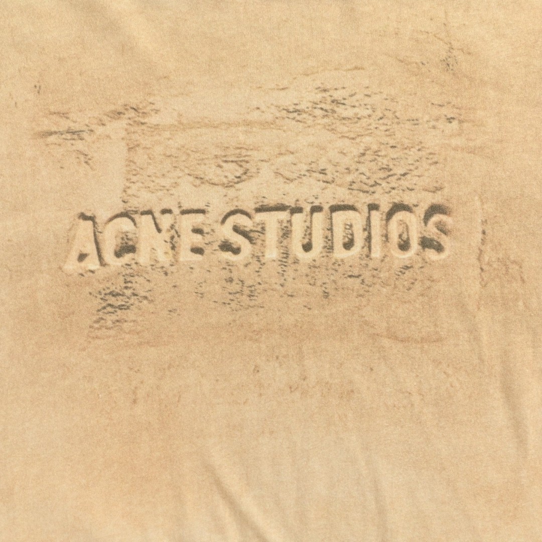 Acne Studios 山峰做旧T恤 打底衫 长袖 米黄色 A5 CL0361-AE0