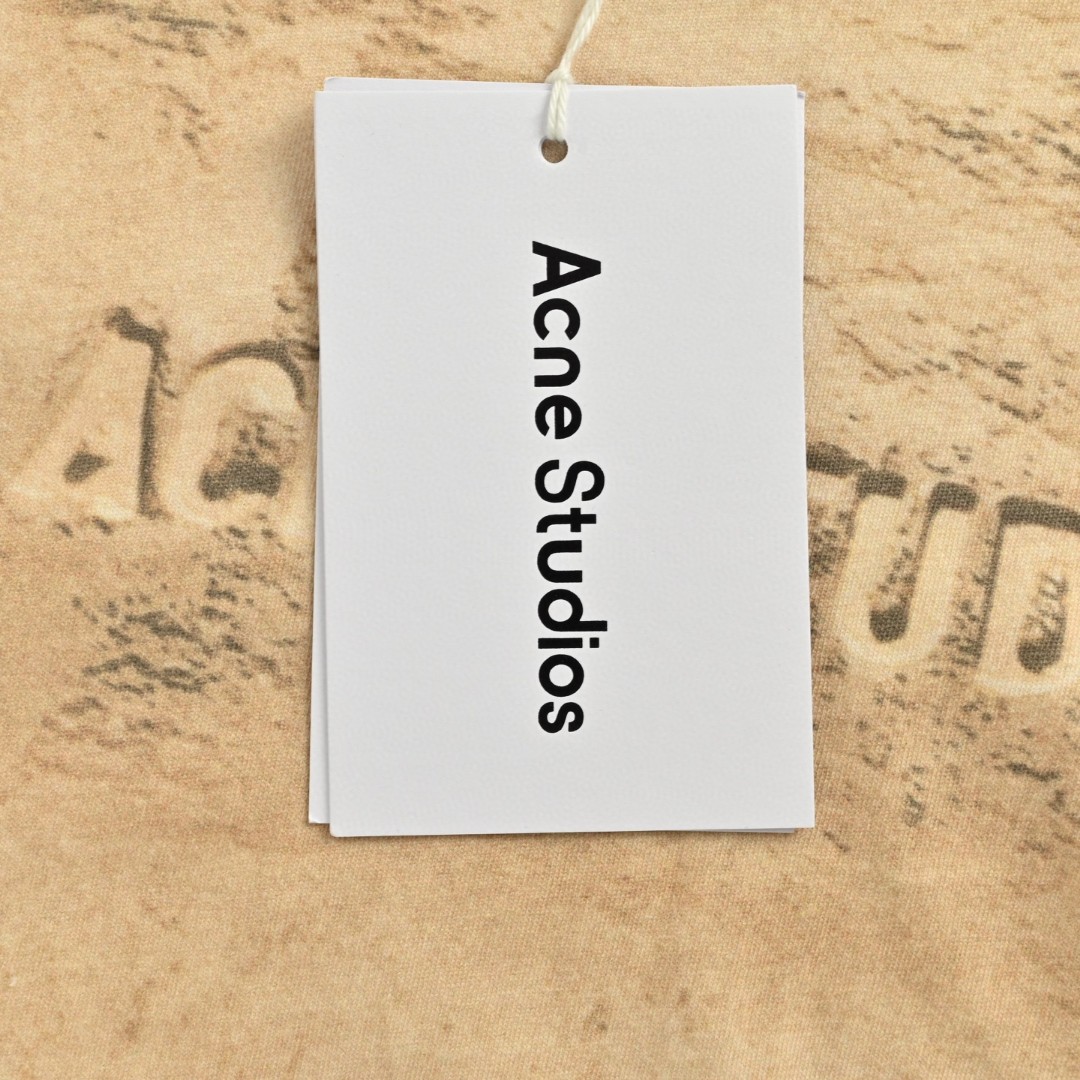 Acne Studios 山峰做旧T恤 打底衫 长袖 米黄色 A5 CL0361-AE0