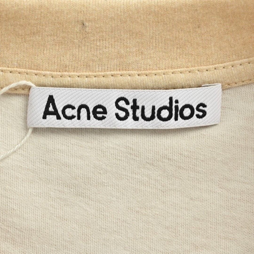 Acne Studios 山峰做旧T恤 打底衫 长袖 米黄色 A5 CL0361-AE0