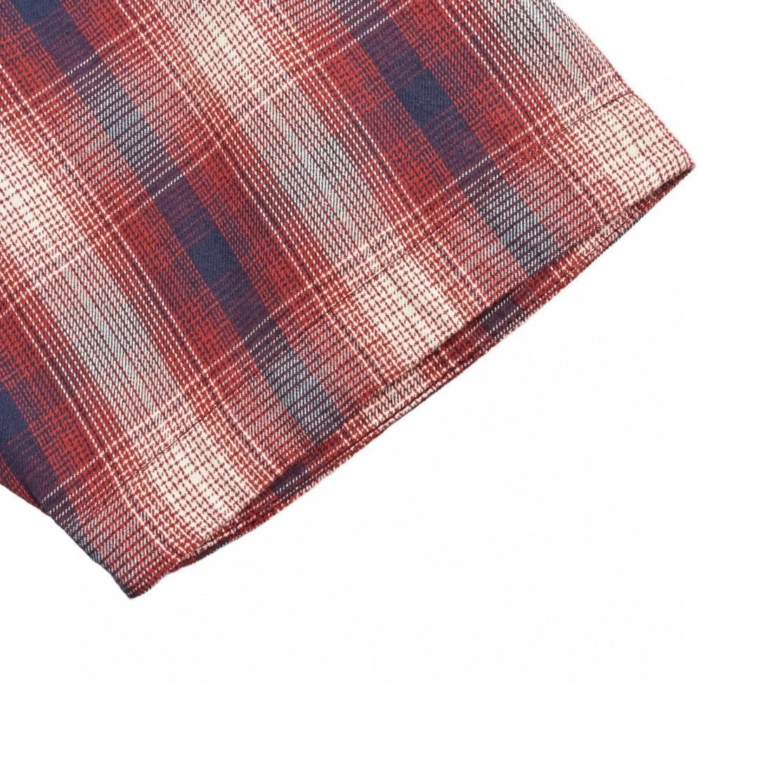 Acne Studios 红白格纹衬衫 短袖 外套 A5 CB0116-ALU