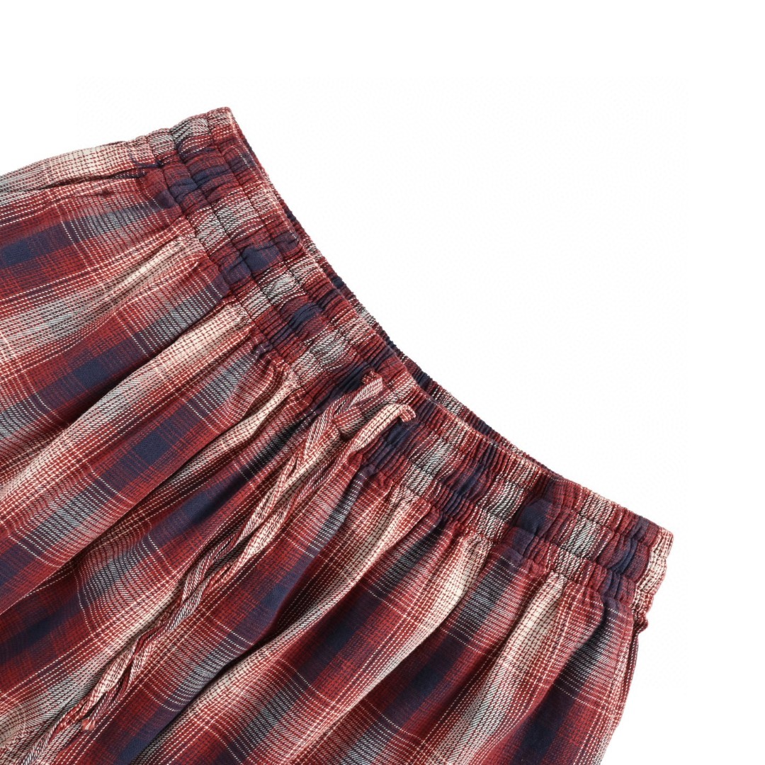 Acne Studios 红白格纹短裤 五分裤 休闲裤 裤子 A5 CE0071-ALU