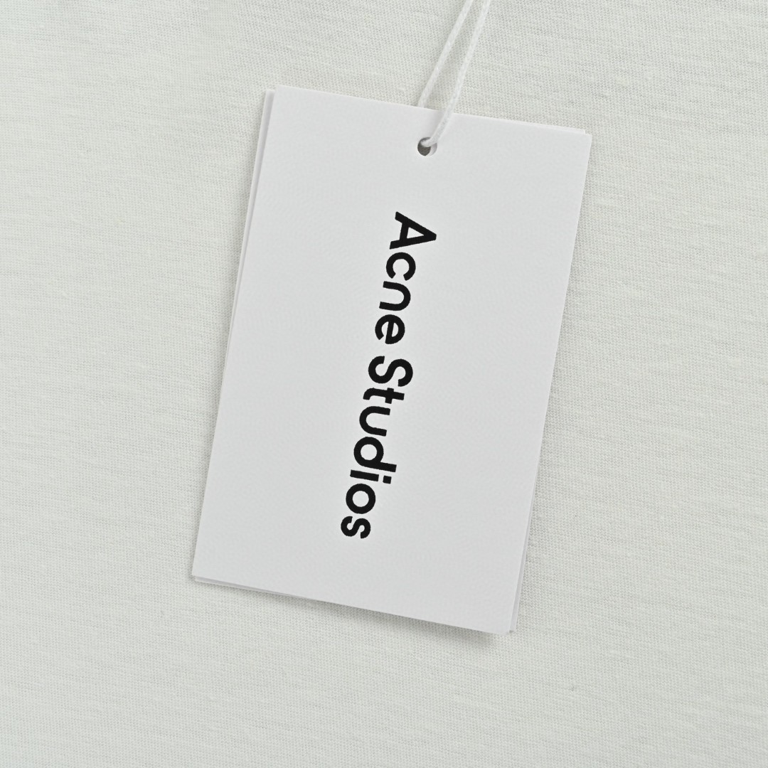 Acne Studios 口袋小标字母印花T恤 打底衫 长袖 白色 黑色 A5 CL0415-183