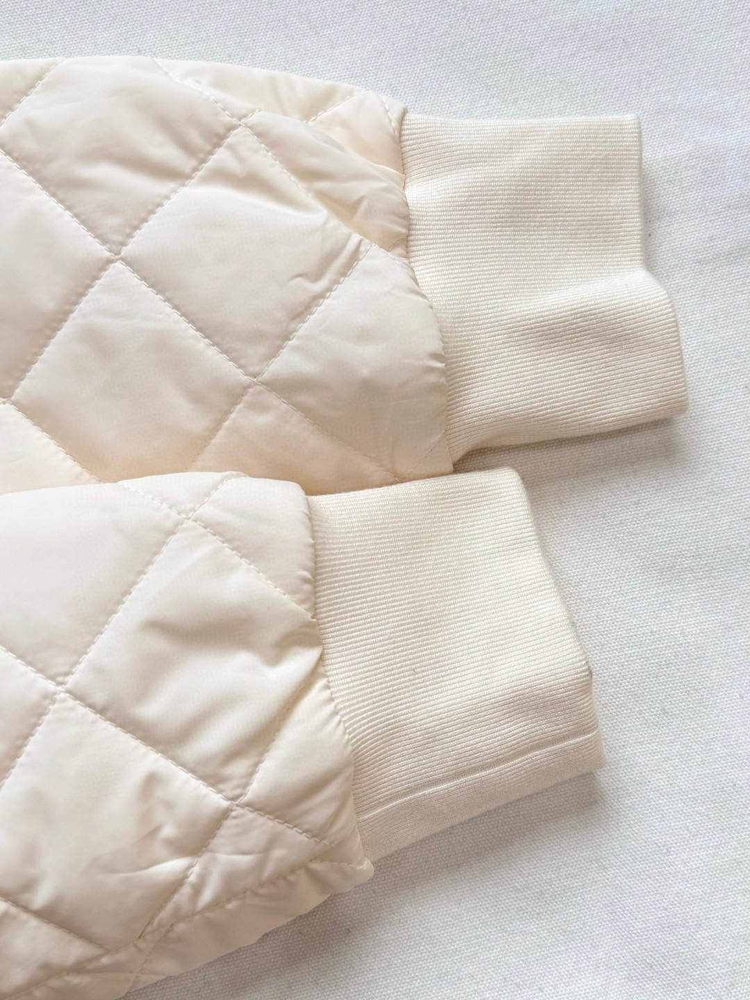 PRADA 普拉达 菱格三角标棉服外套 夹克 长袖 白色 C0