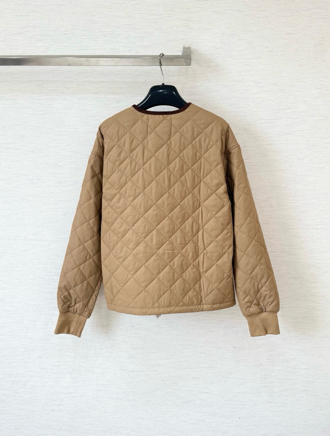 PRADA 普拉达 菱格三角标棉服外套 夹克 长袖 卡其色 C0 292167-1WQ9-F0594-S-OOO