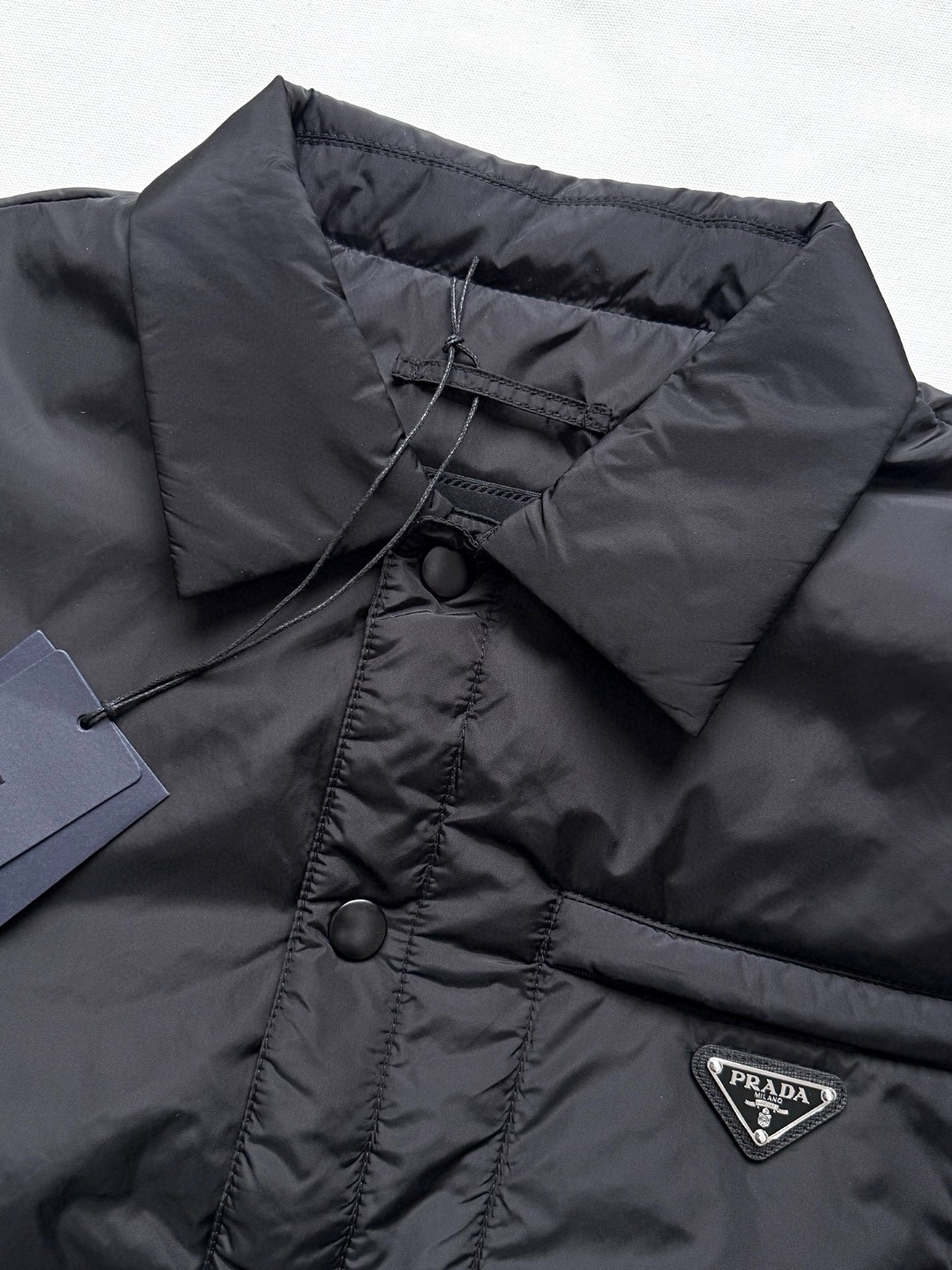 PRADA 普拉达 再生尼龙轻薄棉服 外套 夹克 长袖 黑色 C0 SGC535-1WQ9-F0002-S-OOO