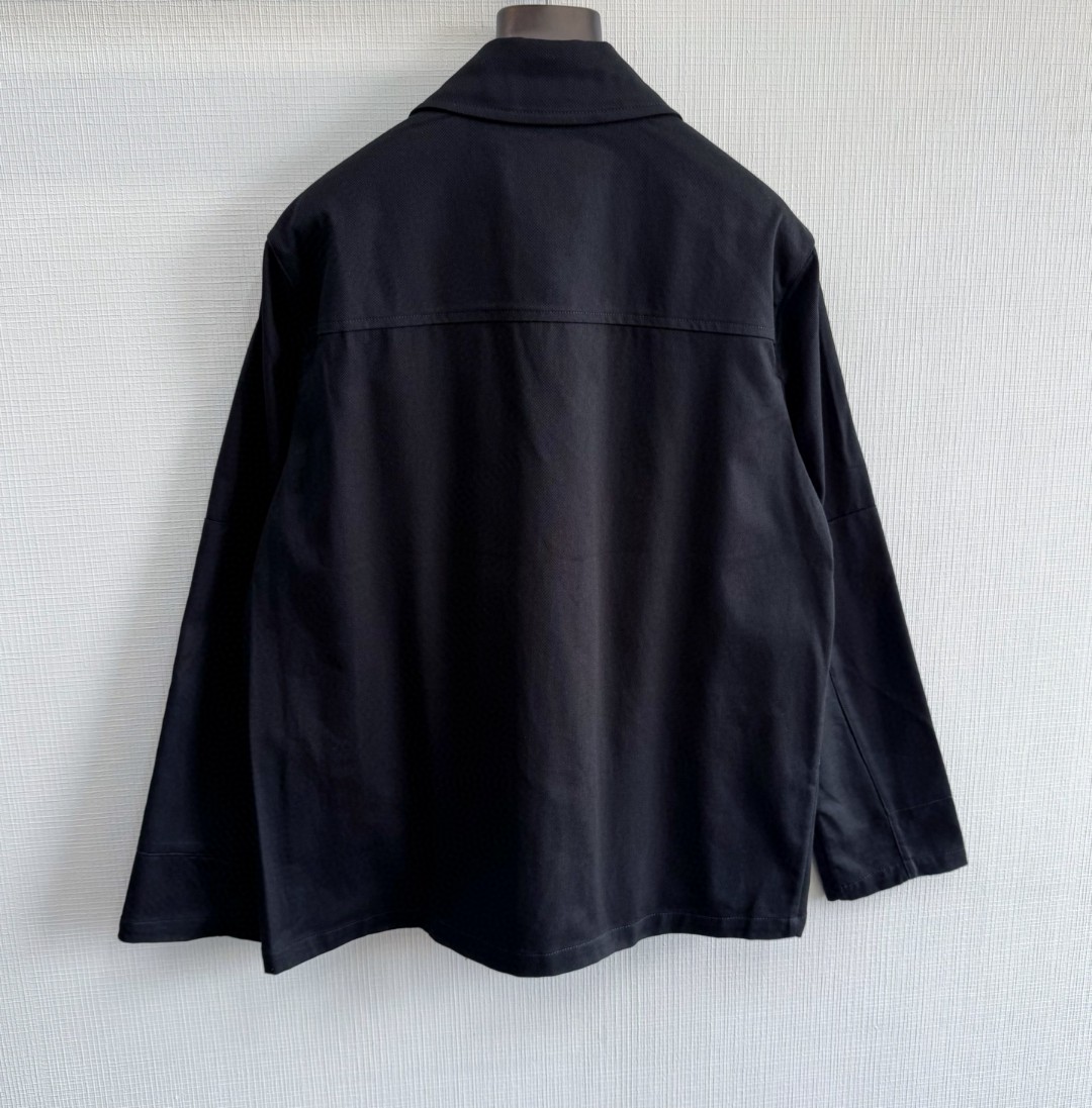 PRADA 普拉达 三角标棉质工装夹克 外套 长袖 黑色 C0 SGC830-11BZ-F0002-S-OOO