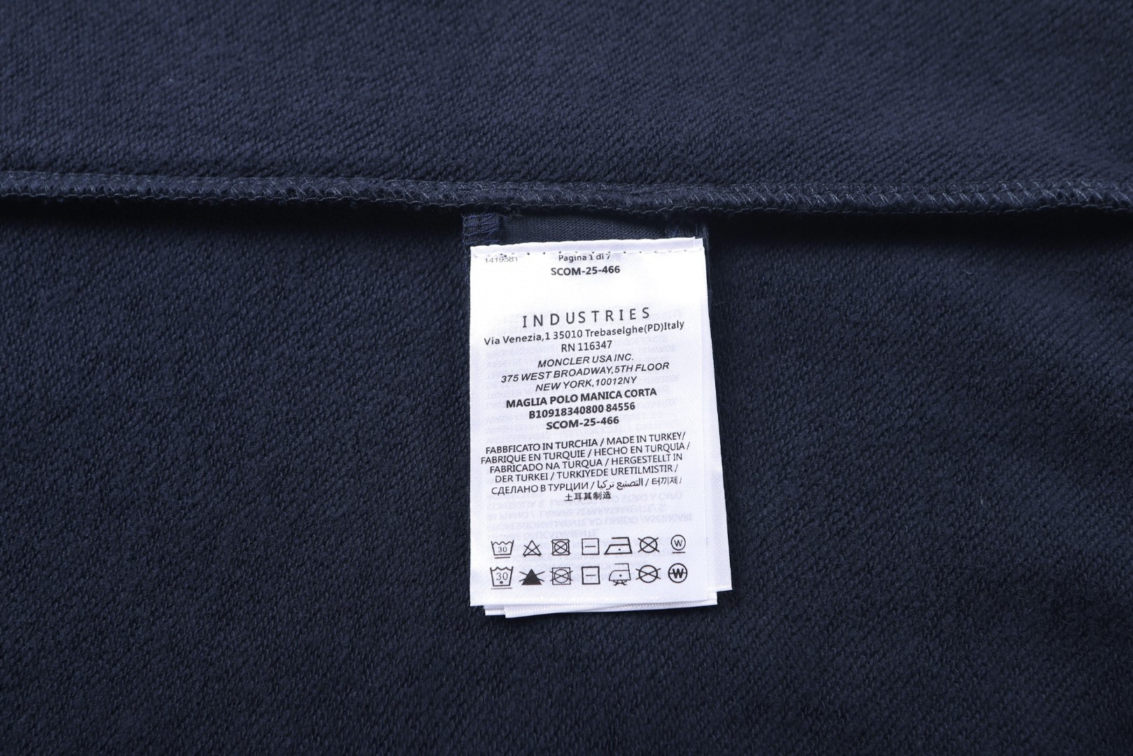 Moncler 蒙口 标识刺绣棉质卫衣 秋冬 外套 长袖 海军蓝 B0 K20918G0007989B00778