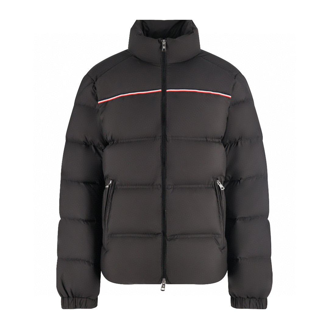 Moncler 蒙口 三色织带羽绒服 保暖 外套 藏蓝色 E0 K20911A00017597YW778