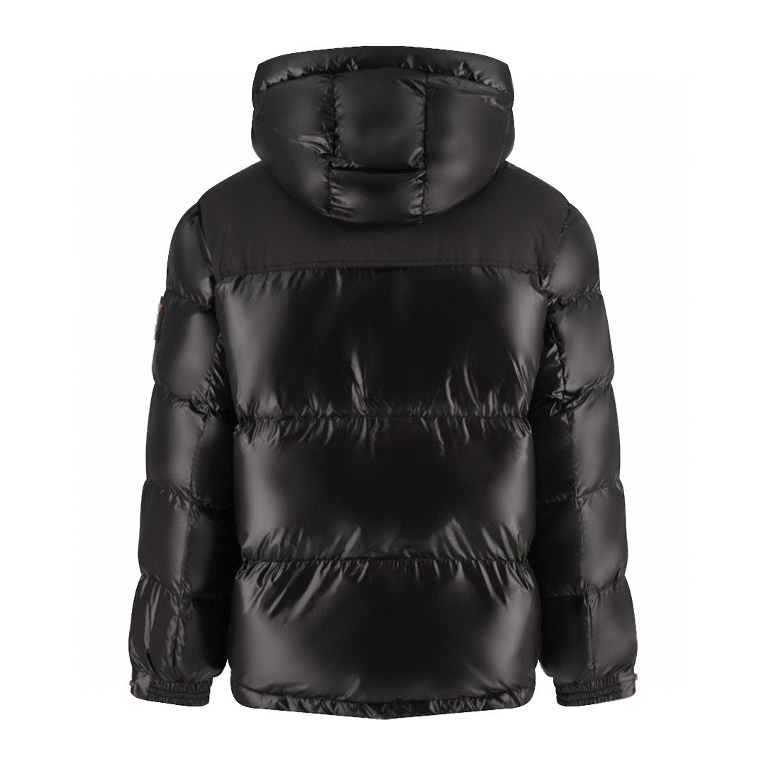 Burberry 巴宝莉 胸口刺绣羽绒服 长袖 外套 黑色 E0