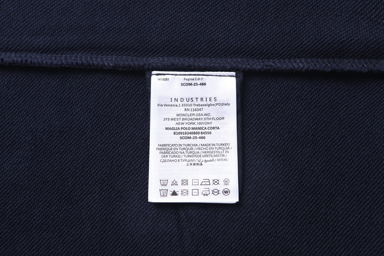 Moncler 蒙口 褪色标识卫衣 秋冬 外套 海军蓝 B0 K10918G00039809KR742