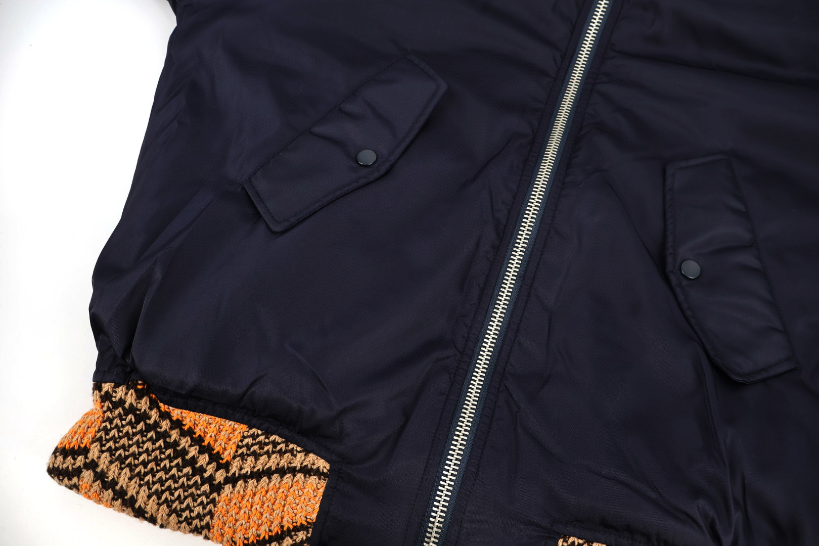 PRADA 普拉达 民族风尼龙飞行员夹克 棒球服 棉服 外套 长袖 蓝色 C5 SGB895-1WQ8-F0ABM-S-212