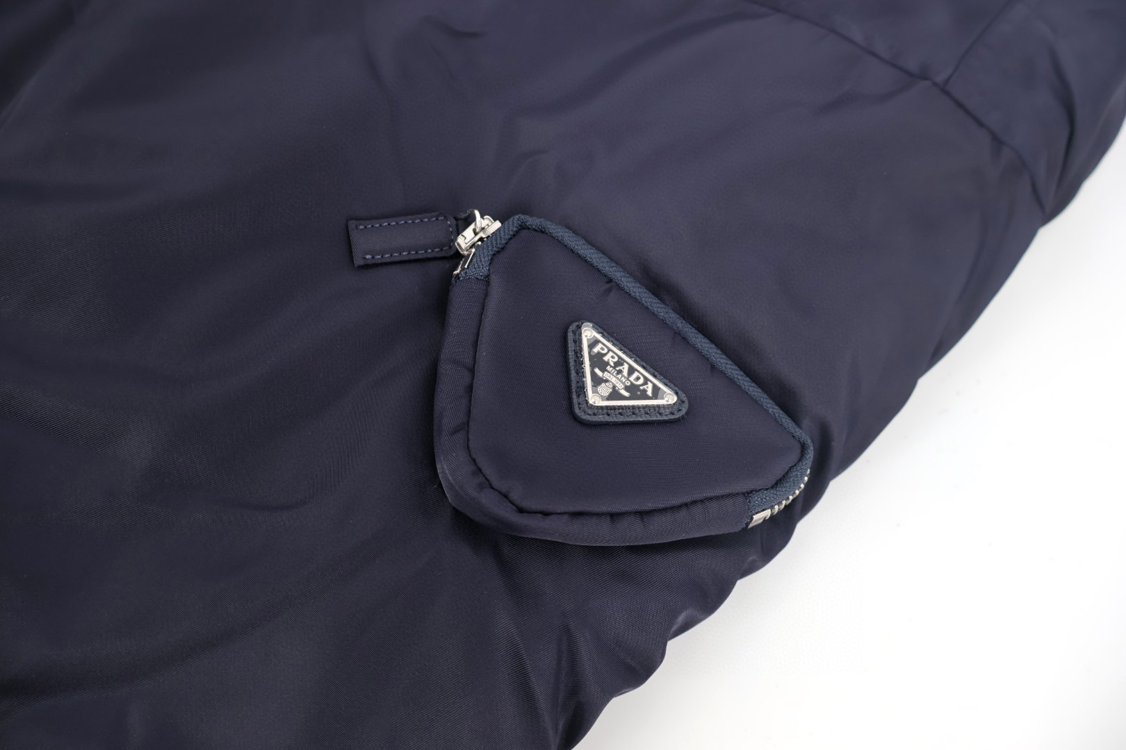 PRADA 普拉达 民族风尼龙飞行员夹克 棒球服 棉服 外套 长袖 蓝色 C5 SGB895-1WQ8-F0ABM-S-212