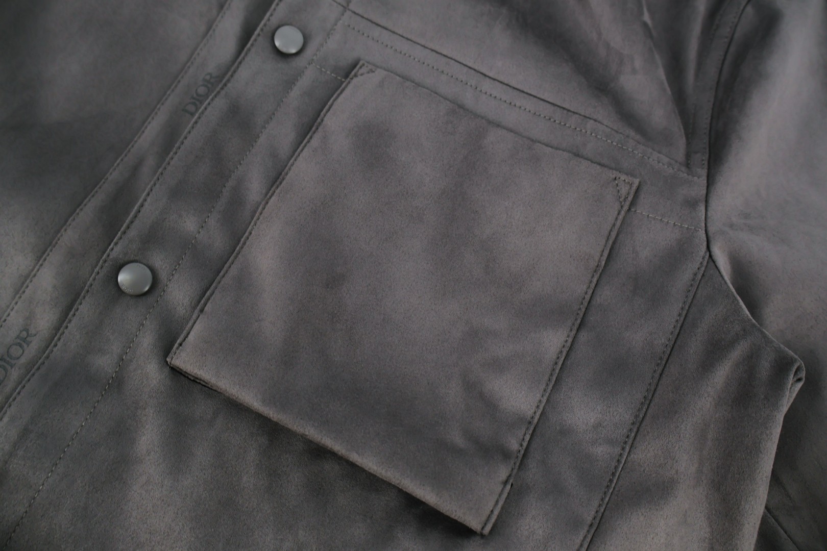 DIOR 迪奥 织带麂皮夹克 外套 长袖 灰色 C0 493L421B0764-C840