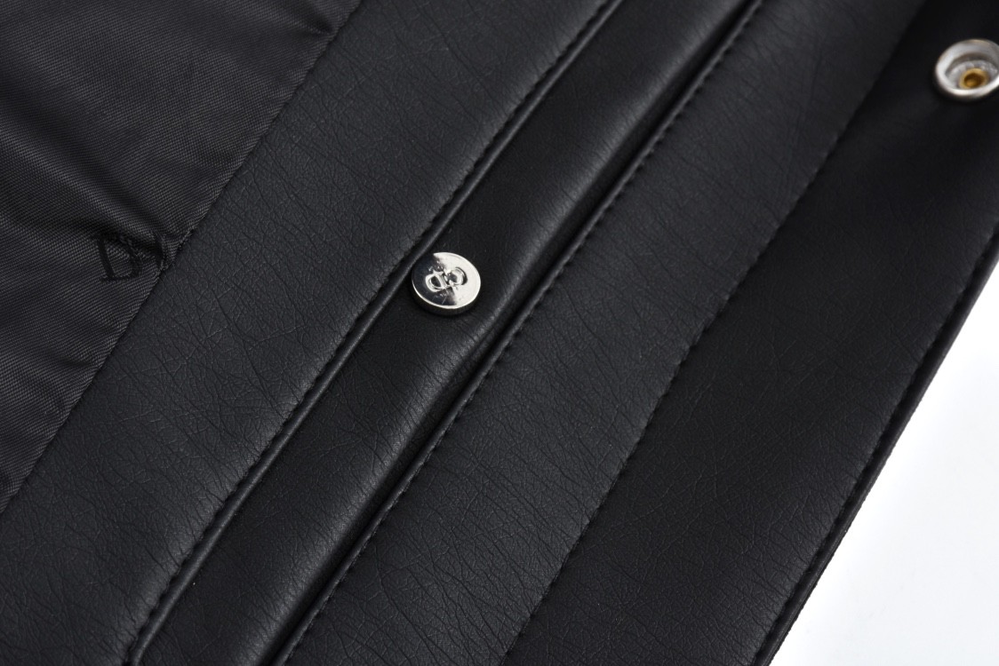 DIOR 迪奥 织带麂皮夹克 外套 长袖 黑色 C0 493L421A0764-C900