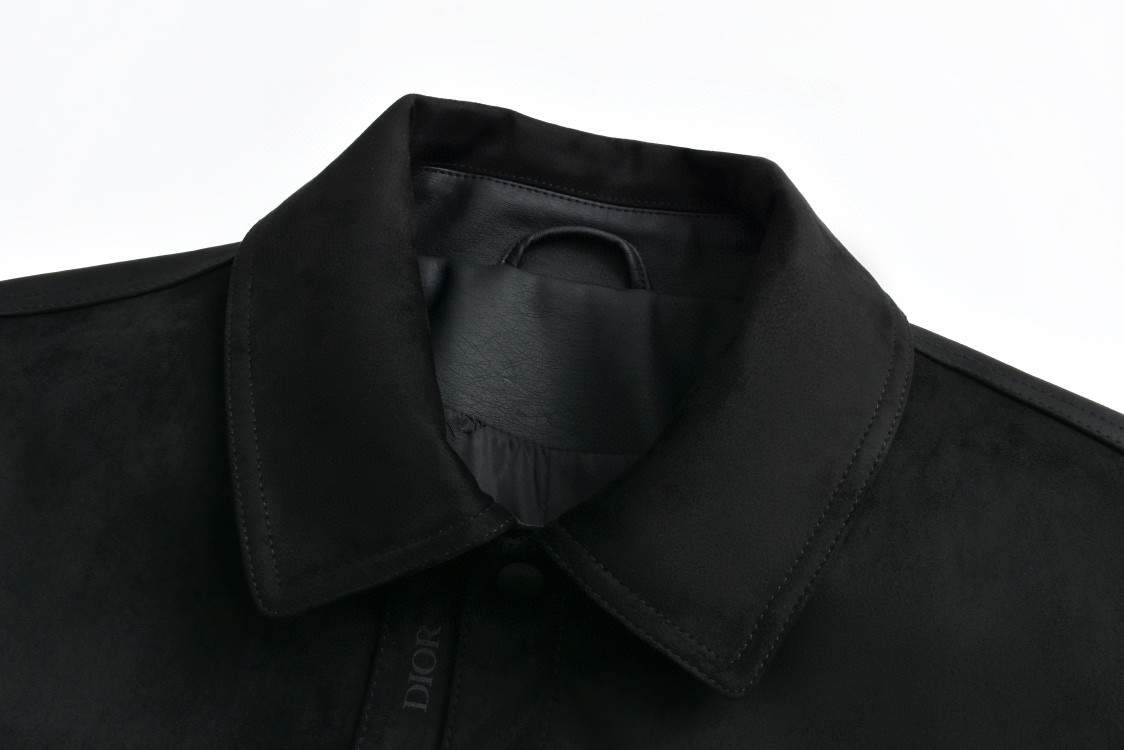 DIOR 迪奥 织带麂皮夹克 外套 长袖 黑色 C0 493L421A0764-C900