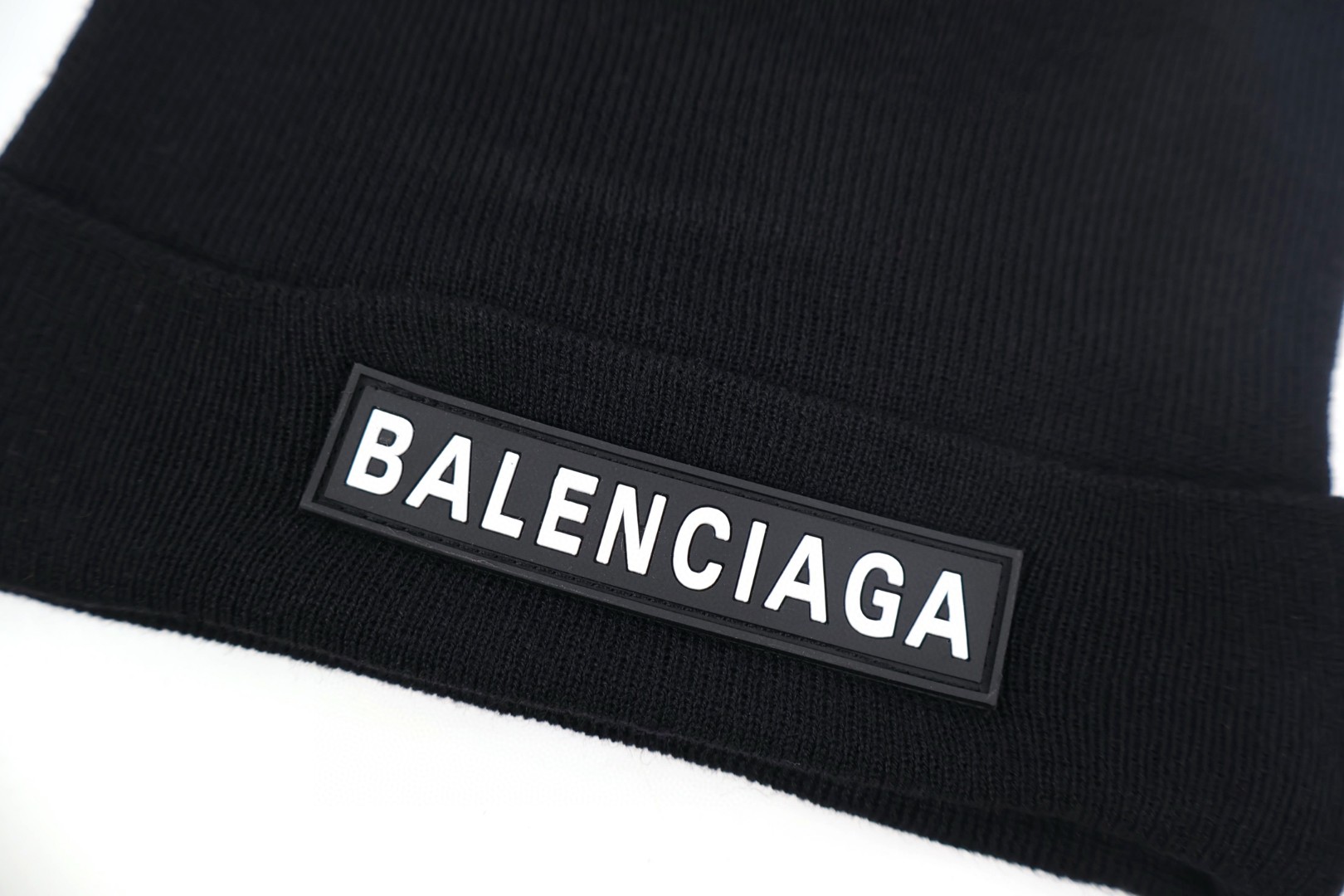 Balenciaga 巴黎世家 徽标羊毛冷帽 绒线帽 帽子 黑色 A5 822858484B01000